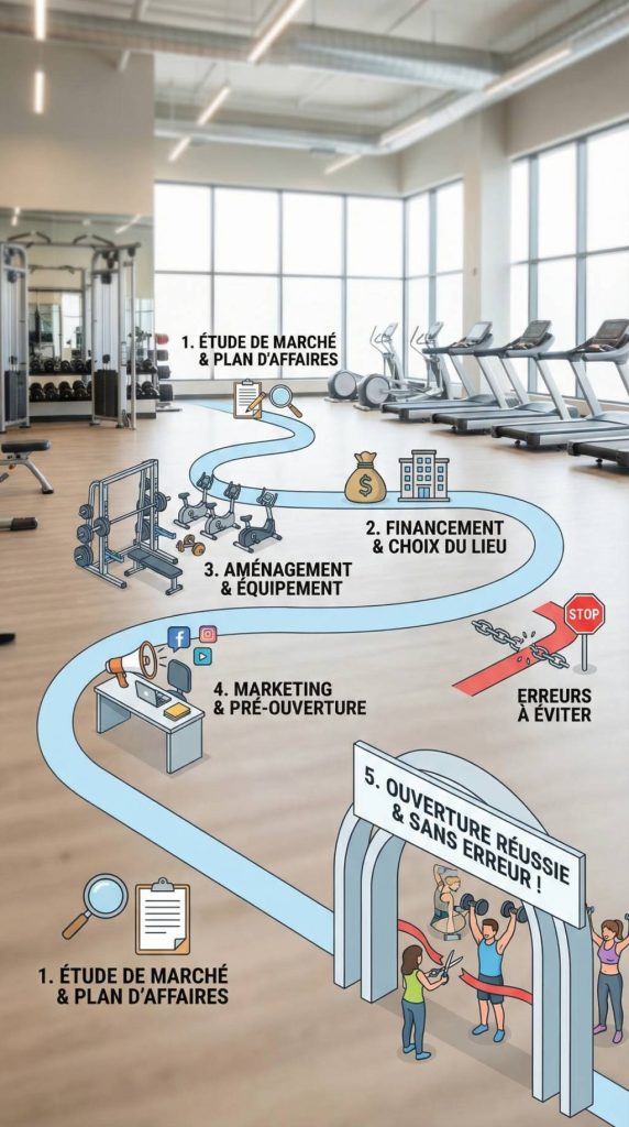 Ouvrir une salle de fitness : comment procéder étape par étape sans se tromper